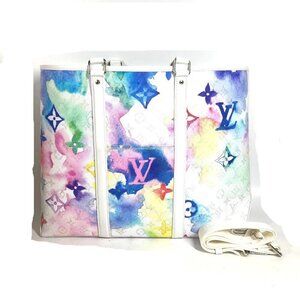 LOUIS VUITTON M45754 WatercolorMonogram Weekend Tote GM 2WAY Tote Bag Unused